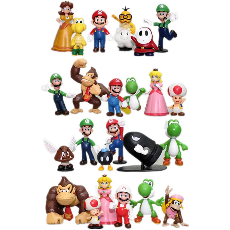 6-Piece Super Mario Doll Set