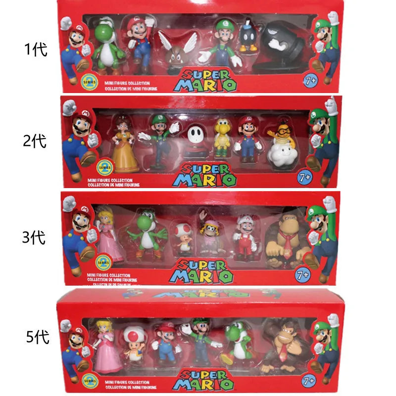 6-Piece Super Mario Doll Set