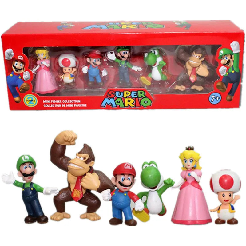 6-Piece Super Mario Doll Set