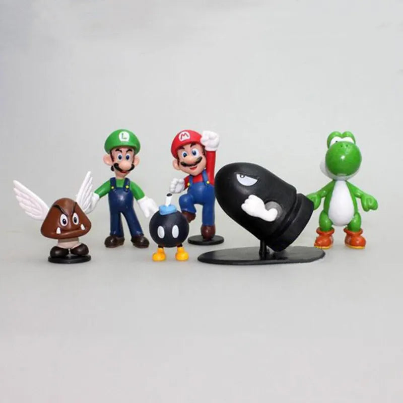 6-Piece Super Mario Doll Set