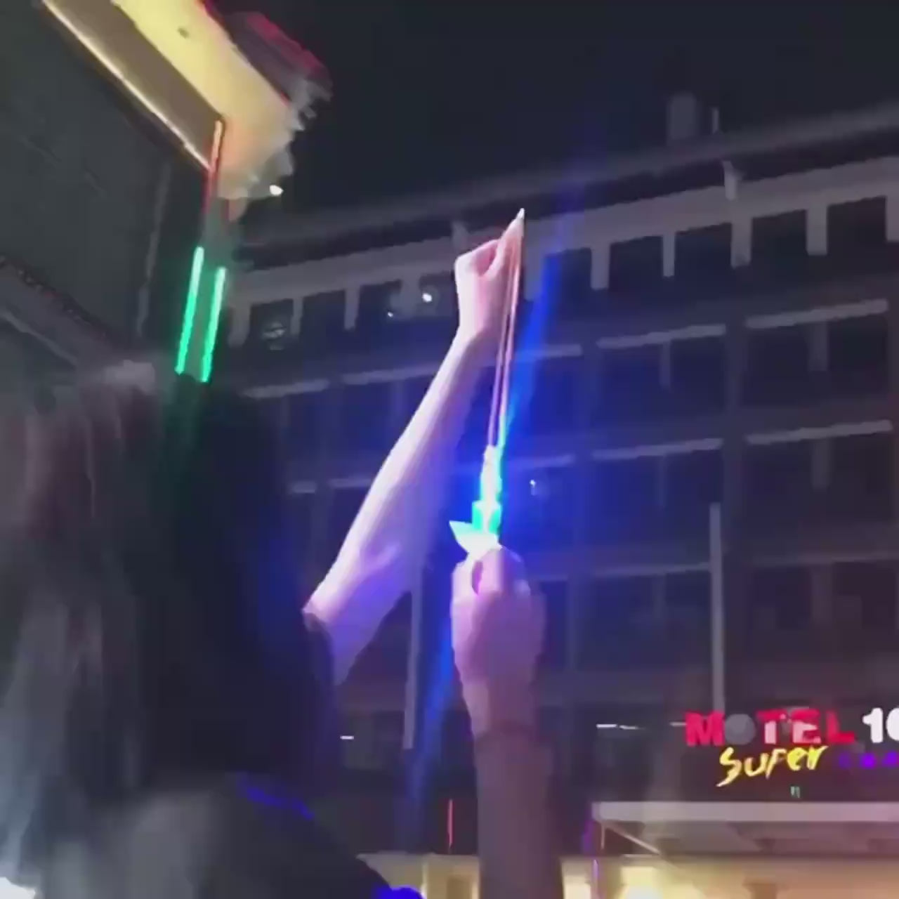 LED Glowing Slingshot Rocket Toy for Kids